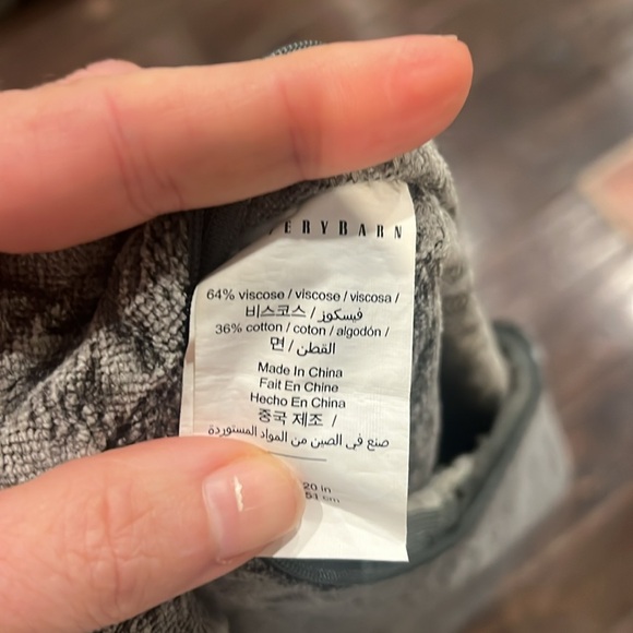 Pottery Barn Gray Distressed 20x20 Pillow Sham - Picture 5 of 5